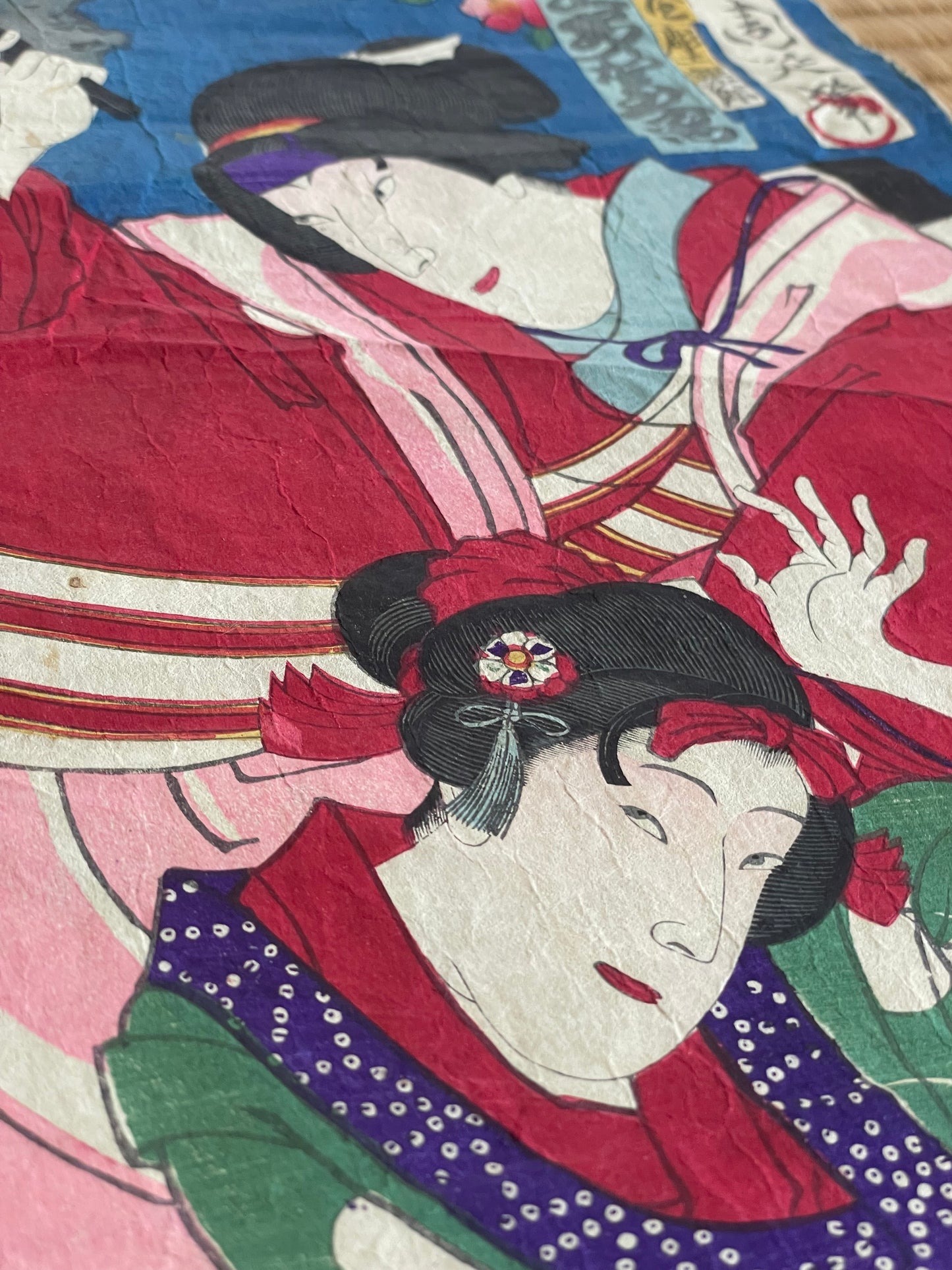 1883 Ukiyo-e Kabuki Actor Portrait – Ichikawa Sadanji I as Akushichi Byōei Kagekiyo by Toyohara Kunichika