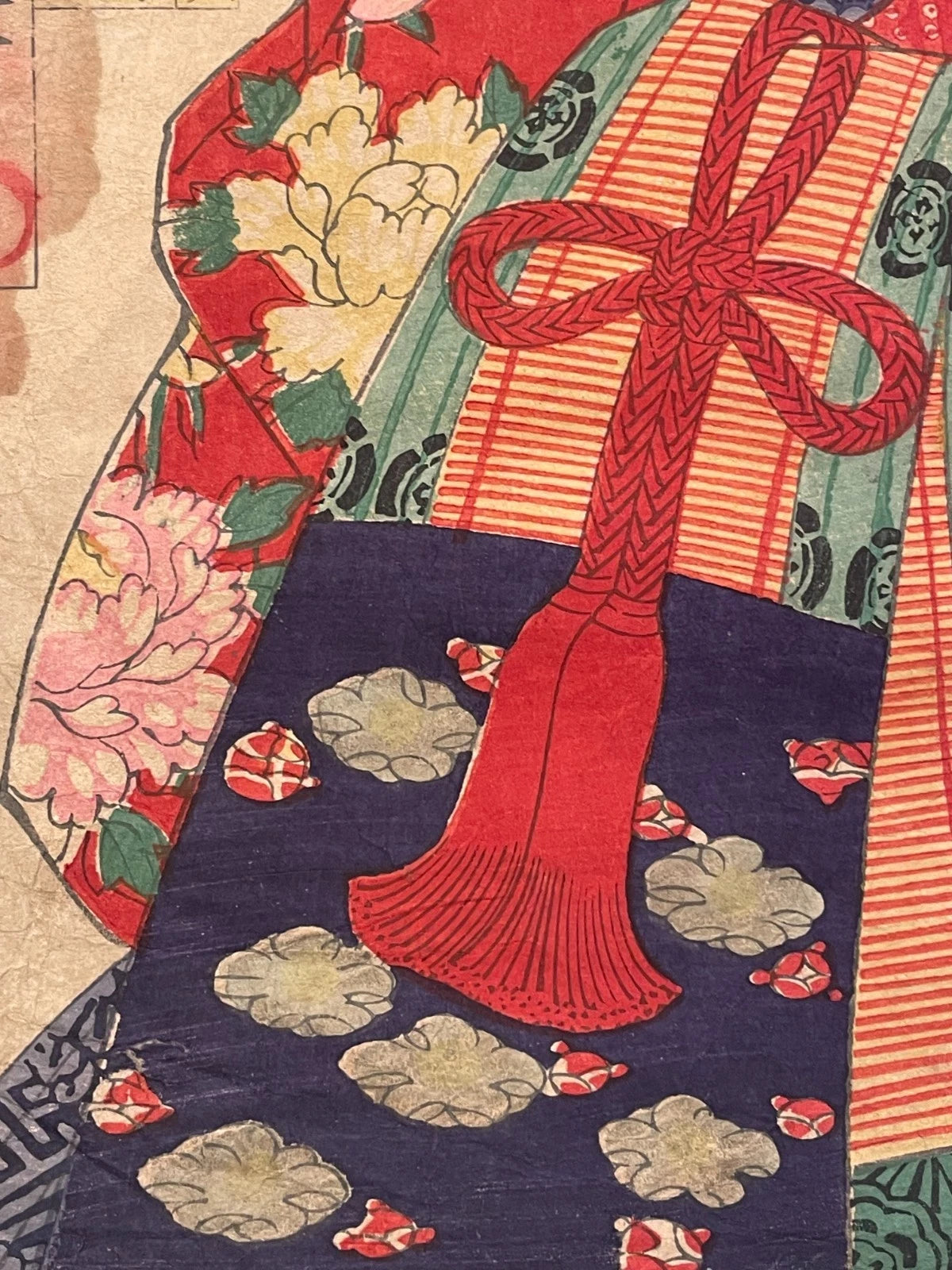 1891 Kabuki Performance of Princess Orikoto by Utagawa Kunimasa IV Meiji Era (Approximately 25X37 CM)