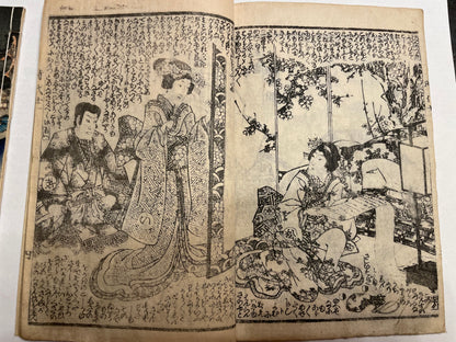 1860s 2 Book set "Mirror of Earthquakes" 地震鏡 Illustrated by Utagawa Kunisada III (Toyokuni)