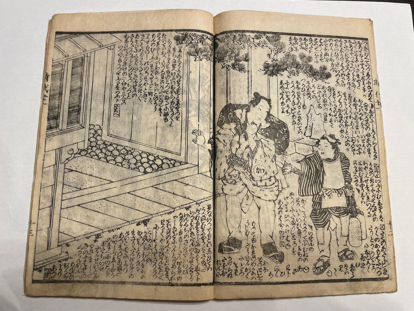 1860s 2 Book set "Mirror of Earthquakes" 地震鏡 Illustrated by Utagawa Kunisada III (Toyokuni)