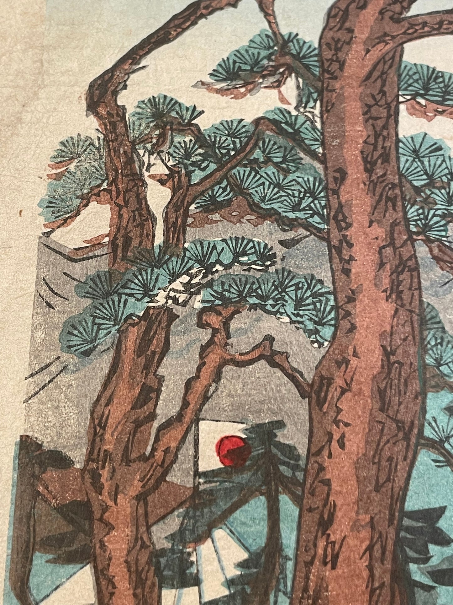 1895 "Chinese Delegation at Hiroshima Imperial Headquarters" by Toyohara Chikanobu (Approximately 37X25CM)