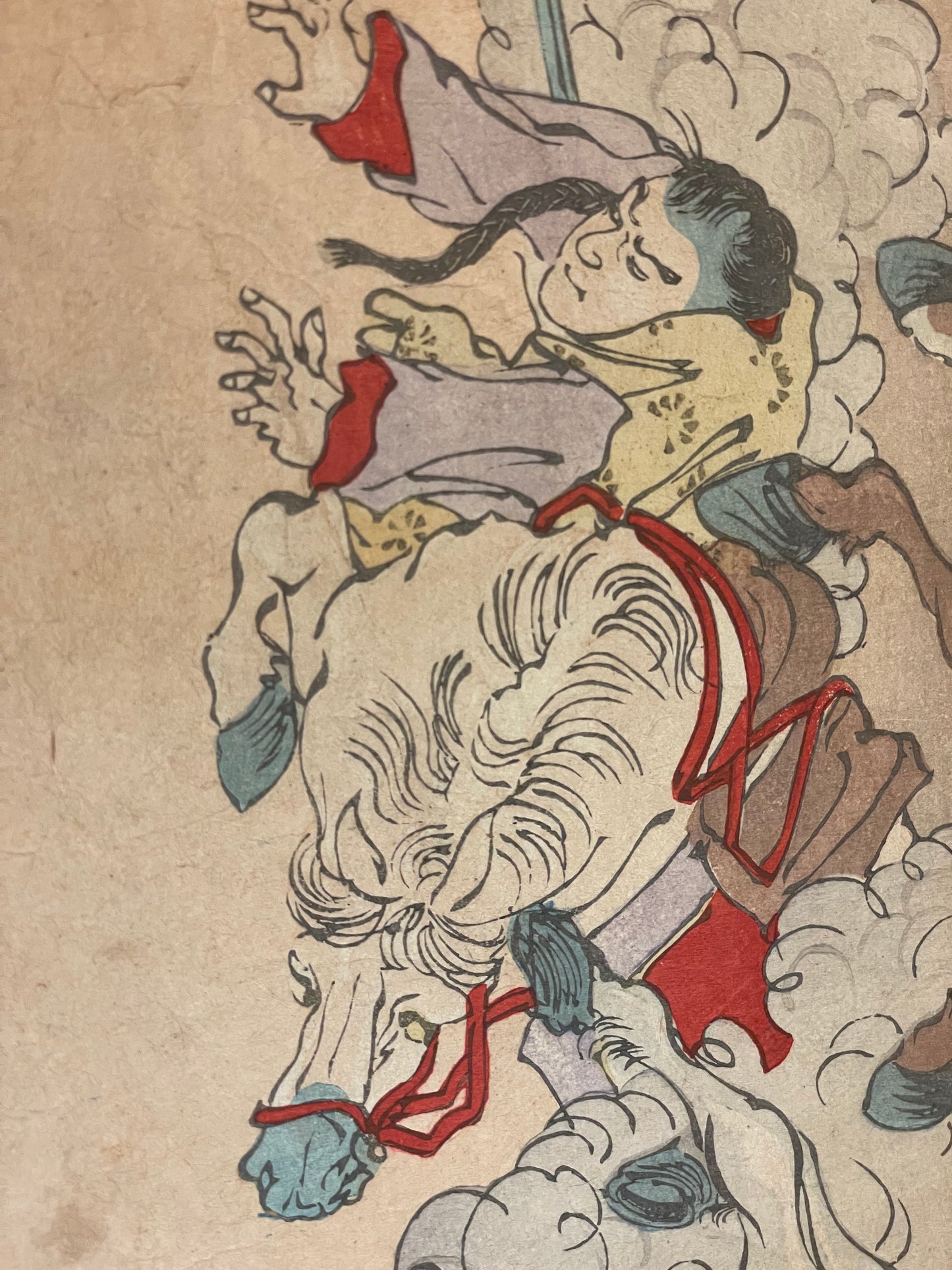 1894 Sino-Japanese War Propaganda Print by Utagawa Kokunimasa (Approximately 37X25CM)