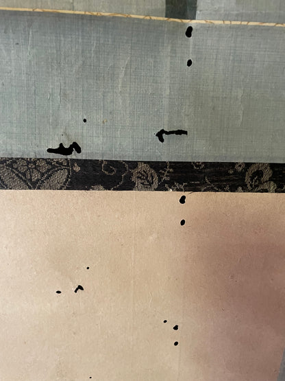 Edo-Meiji Period Kakejiku Scroll Monkey Painting by Kawabata Gyokushō (Approximately 164x37cm)