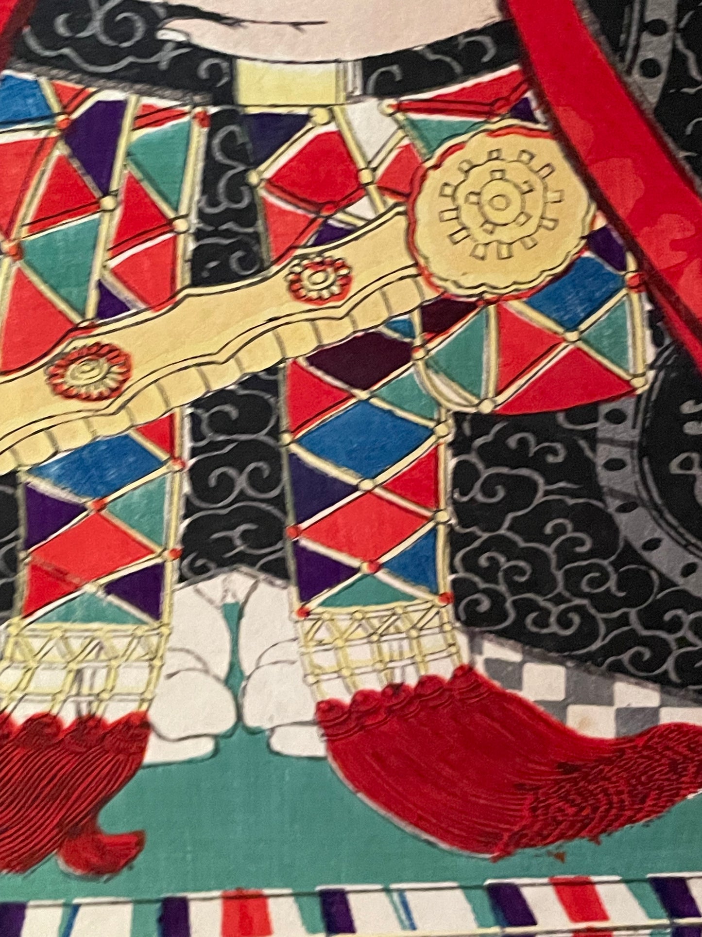 Circa 1880-90 Kakejiku Hanging Scroll of Sugawara no Michizane (Approximately 54X155CM)