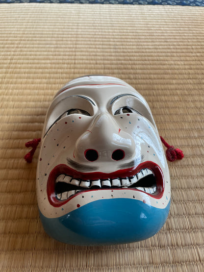 Antique Kagura Mask "Daikokuten" God of Prosperity