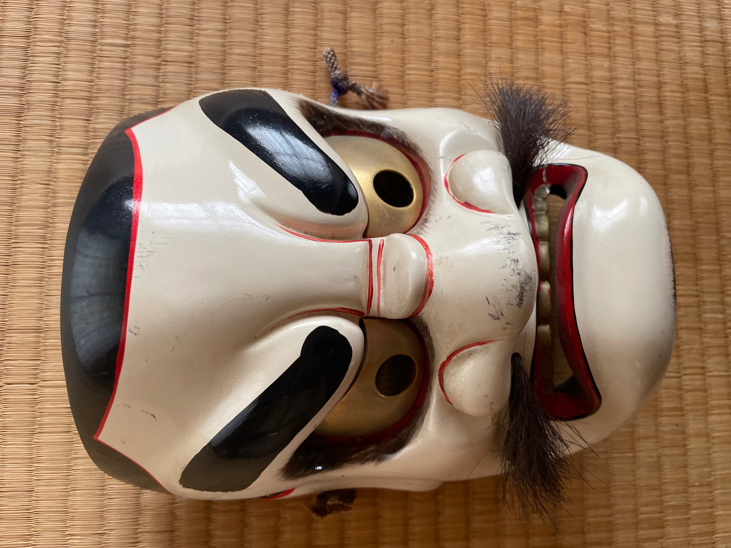 Antique Kagura Mask "Susanoo-no-Mikoto" God of Sea and Storms