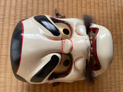Antique Kagura Mask "Susanoo-no-Mikoto" God of Sea and Storms