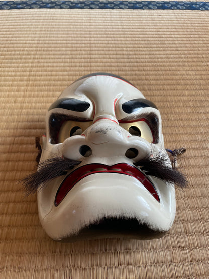 Antique Kagura Mask "Susanoo-no-Mikoto" God of Sea and Storms
