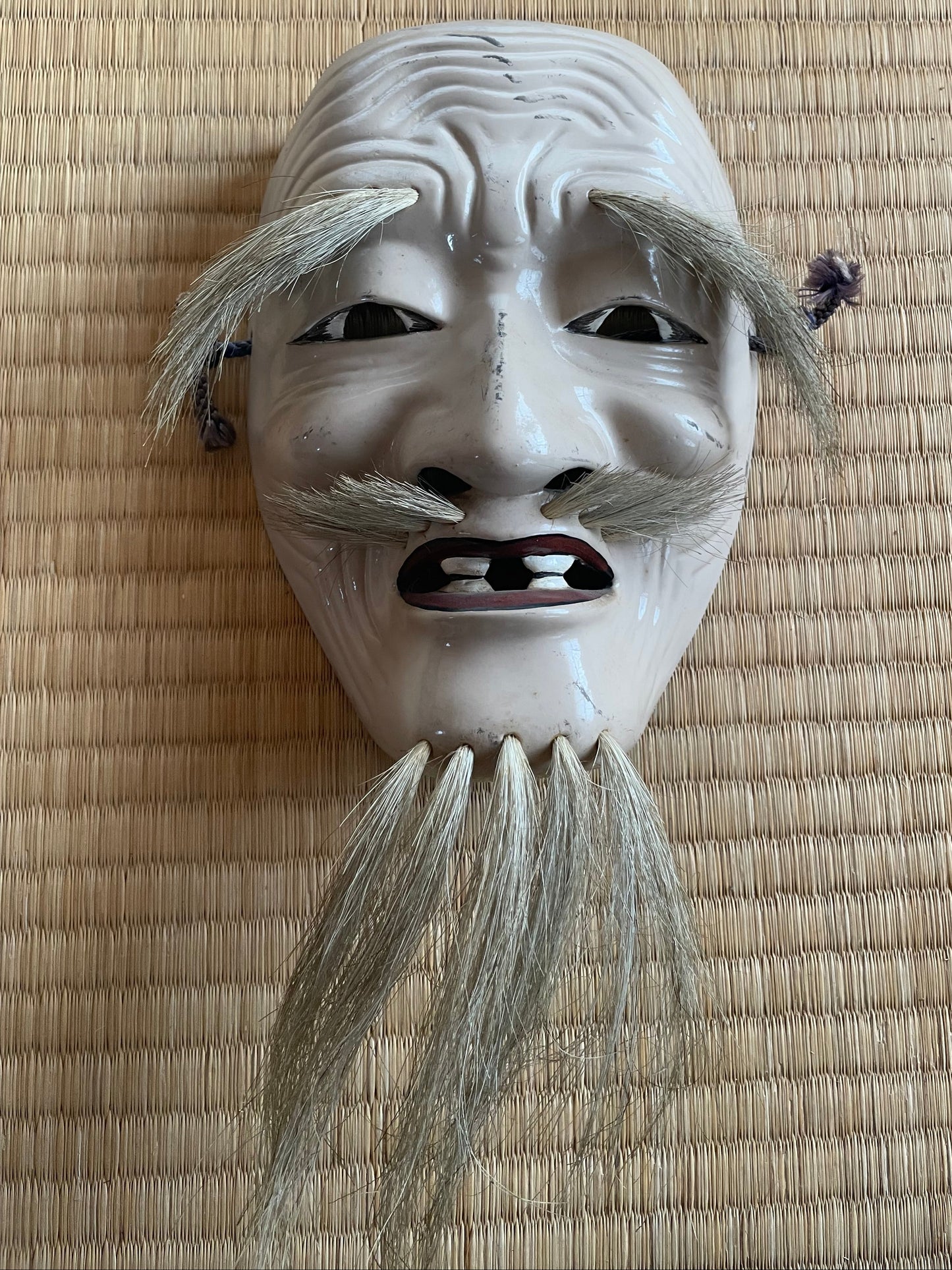 Antique Kagura Mask "Ashinatsuchi-no-Mikoto" The Father of the Princess