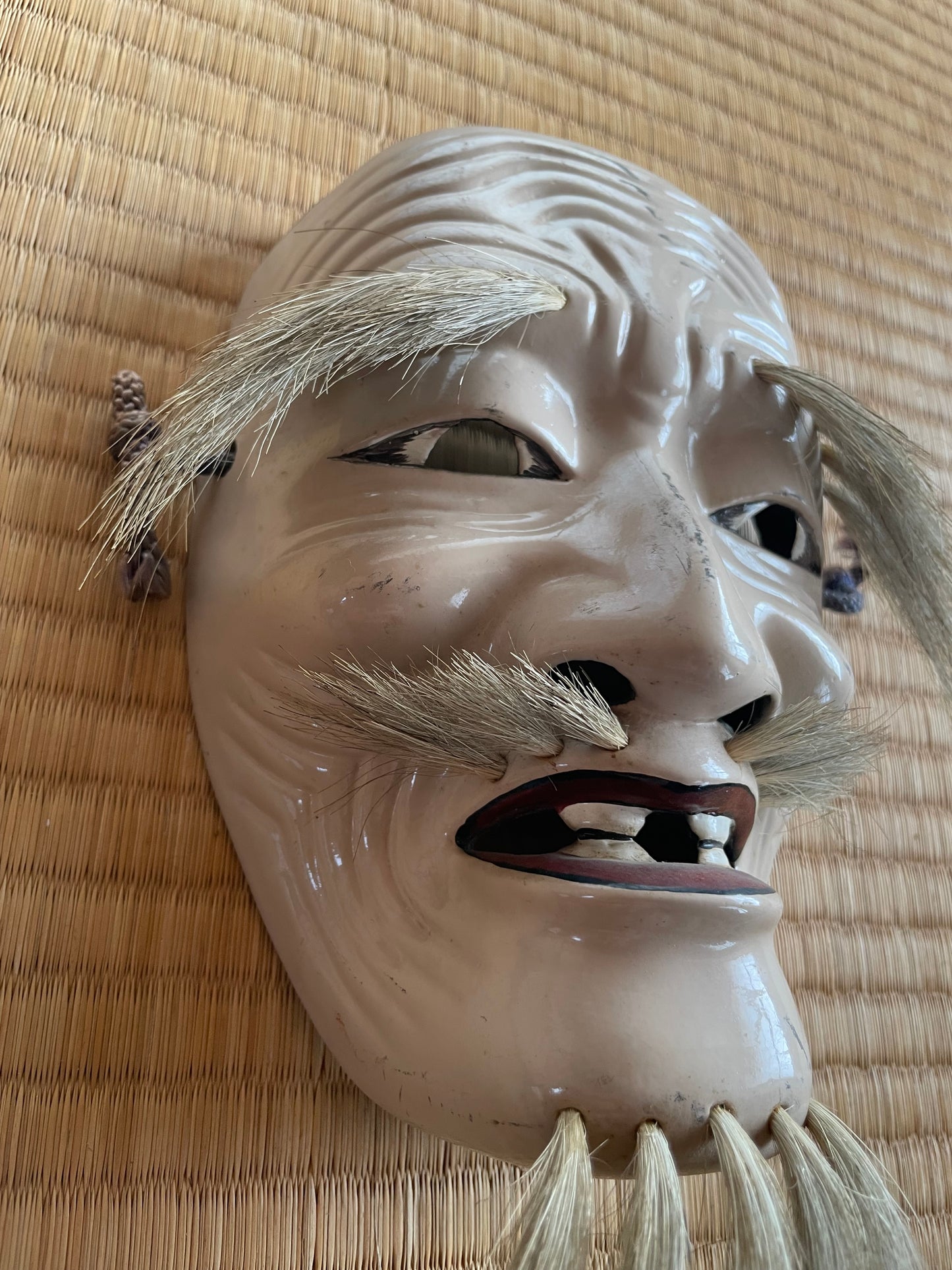 Antique Kagura Mask "Ashinatsuchi-no-Mikoto" The Father of the Princess