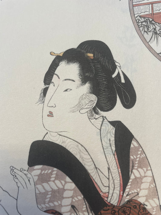 1825–1835  Eight Views of Beauties by Utagawa Hiroshige, 1890s Reprint 姿八景 (Approx. 36 x 24 cm)