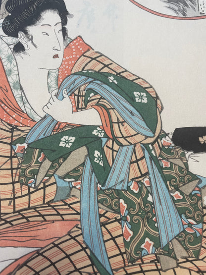 1825–1835  Eight Views of Beauties by Utagawa Hiroshige, 1890s Reprint 姿八景 (Approx. 36 x 24 cm)