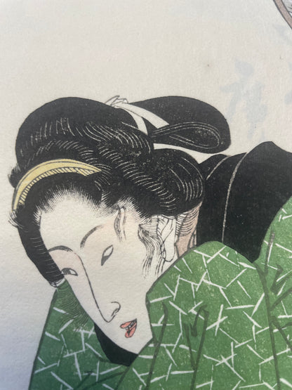 1825–1835  Eight Views of Beauties by Utagawa Hiroshige, 1890s Reprint 姿八景 (Approx. 36 x 24 cm)