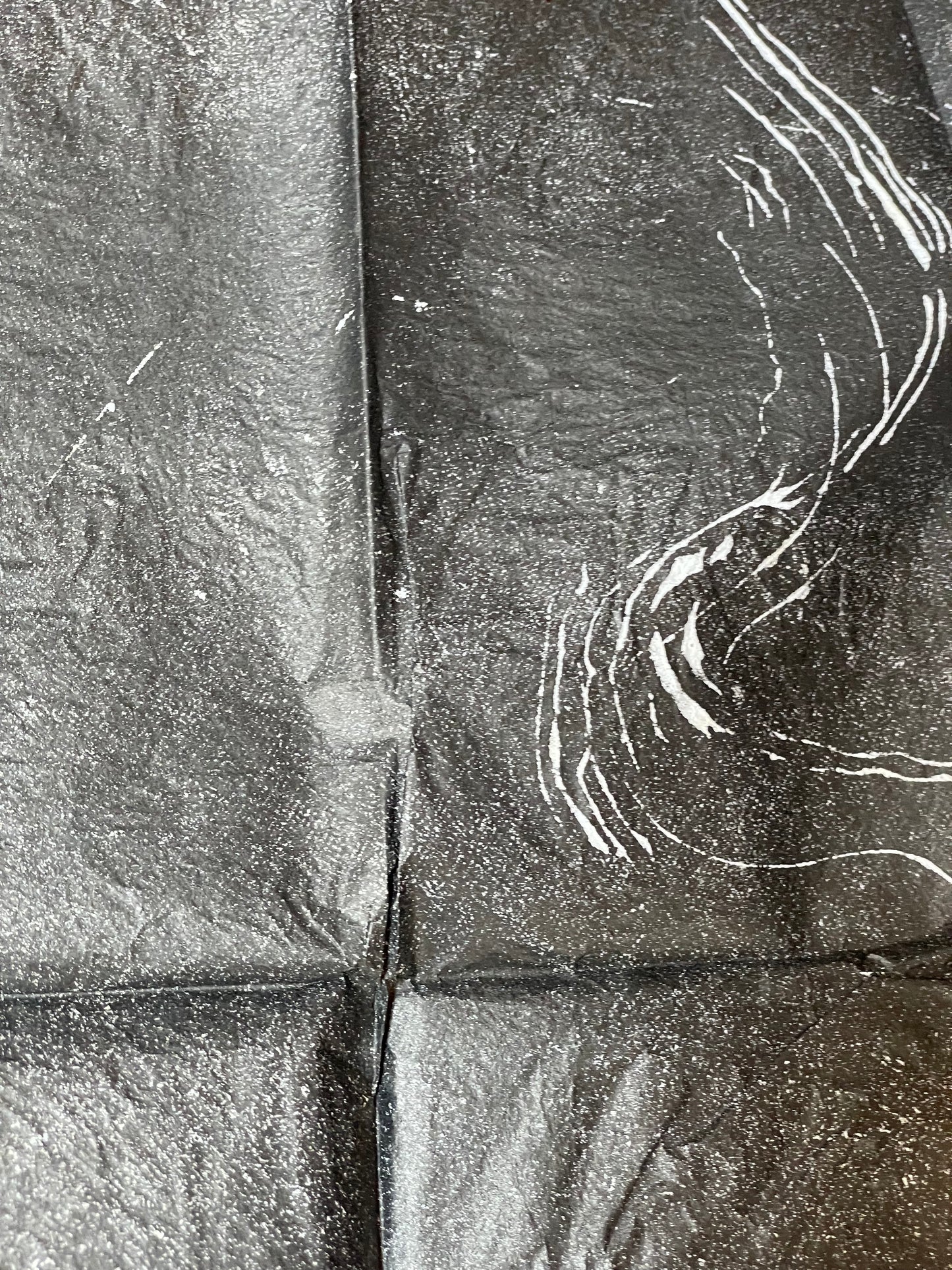 1900s Kobo Daishi Buddhist Pimgrimage Stone Rubbing Shittaku (Approx. 124 x 72 cm)