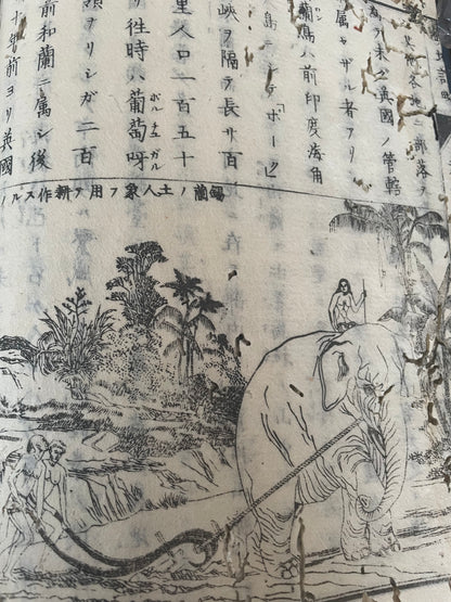 1874 Yochi Shiryaku 輿地誌畧 Illustrated Ethnographic Geography Book by Uchida Masao (18 x 26 cm)