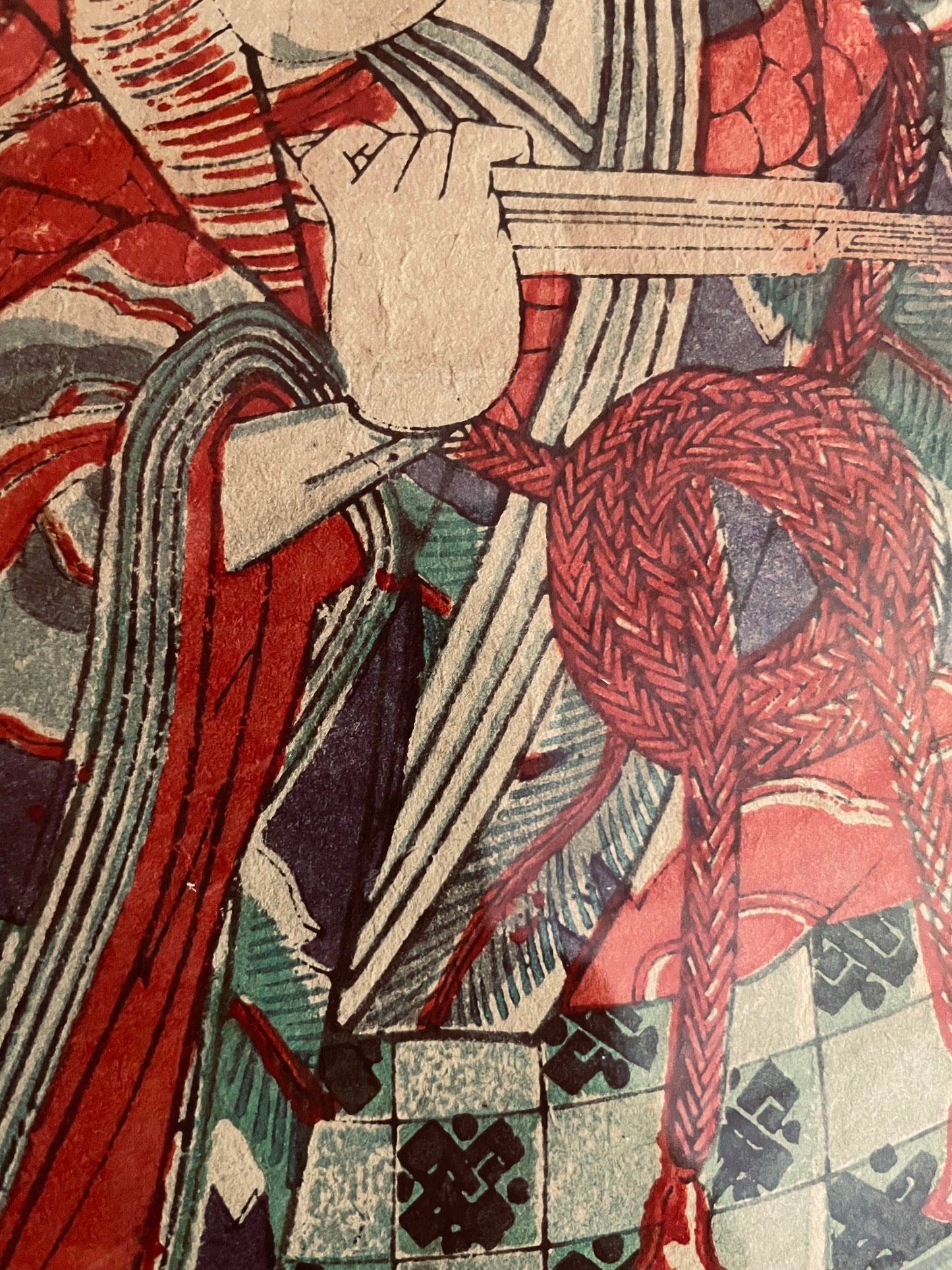 1889–1892 Nakamura Shikan Kabuki Portrait 中村芝翫  by Utagawa Kunisada III  (Approx. 35 x 25 cm) New A3 Frame