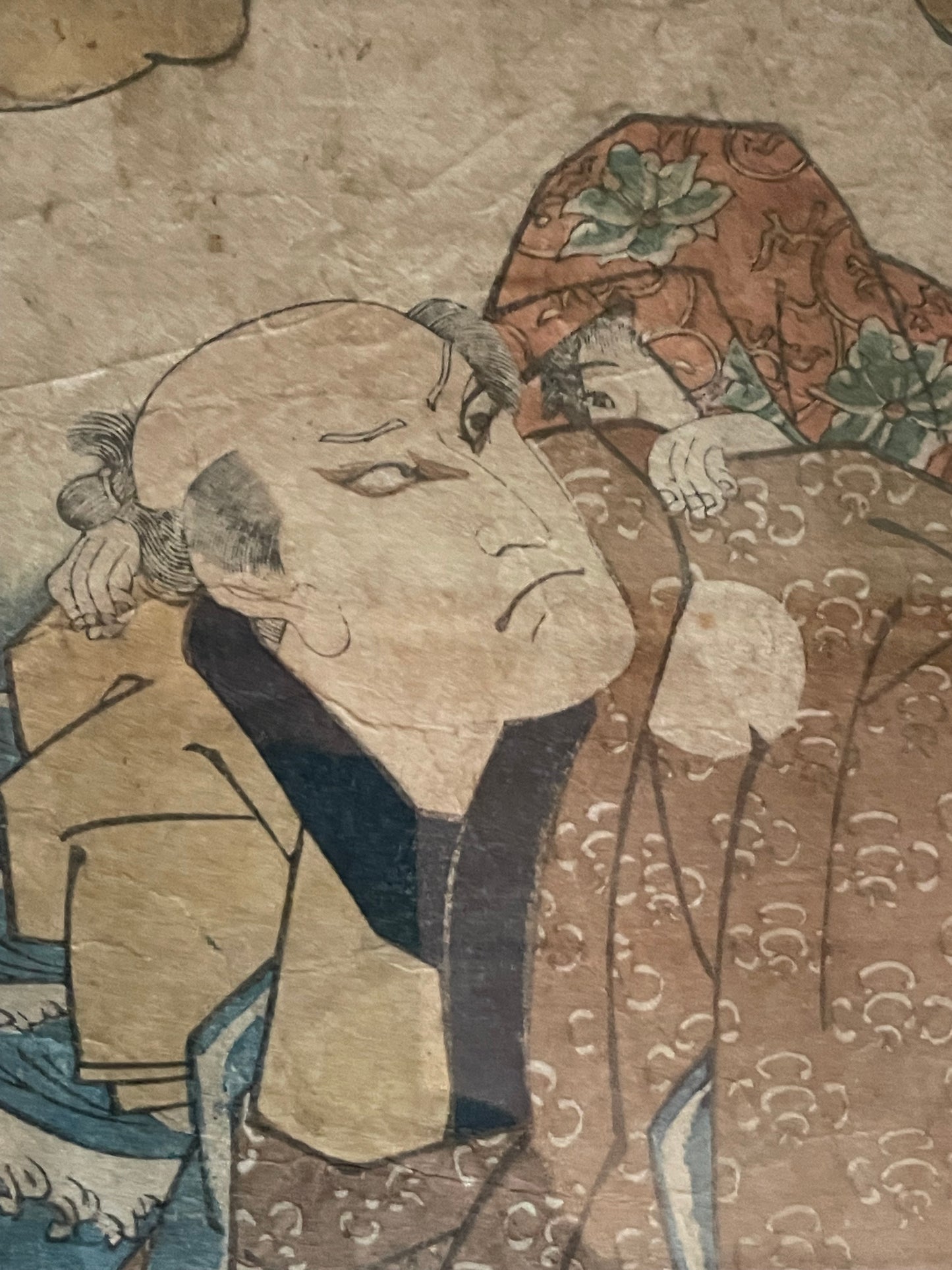 1833 Kabuki Scene by Utagawa Kuniyoshi 天保四年九月名残狂言 (Approximately 25X35) A3 Framed