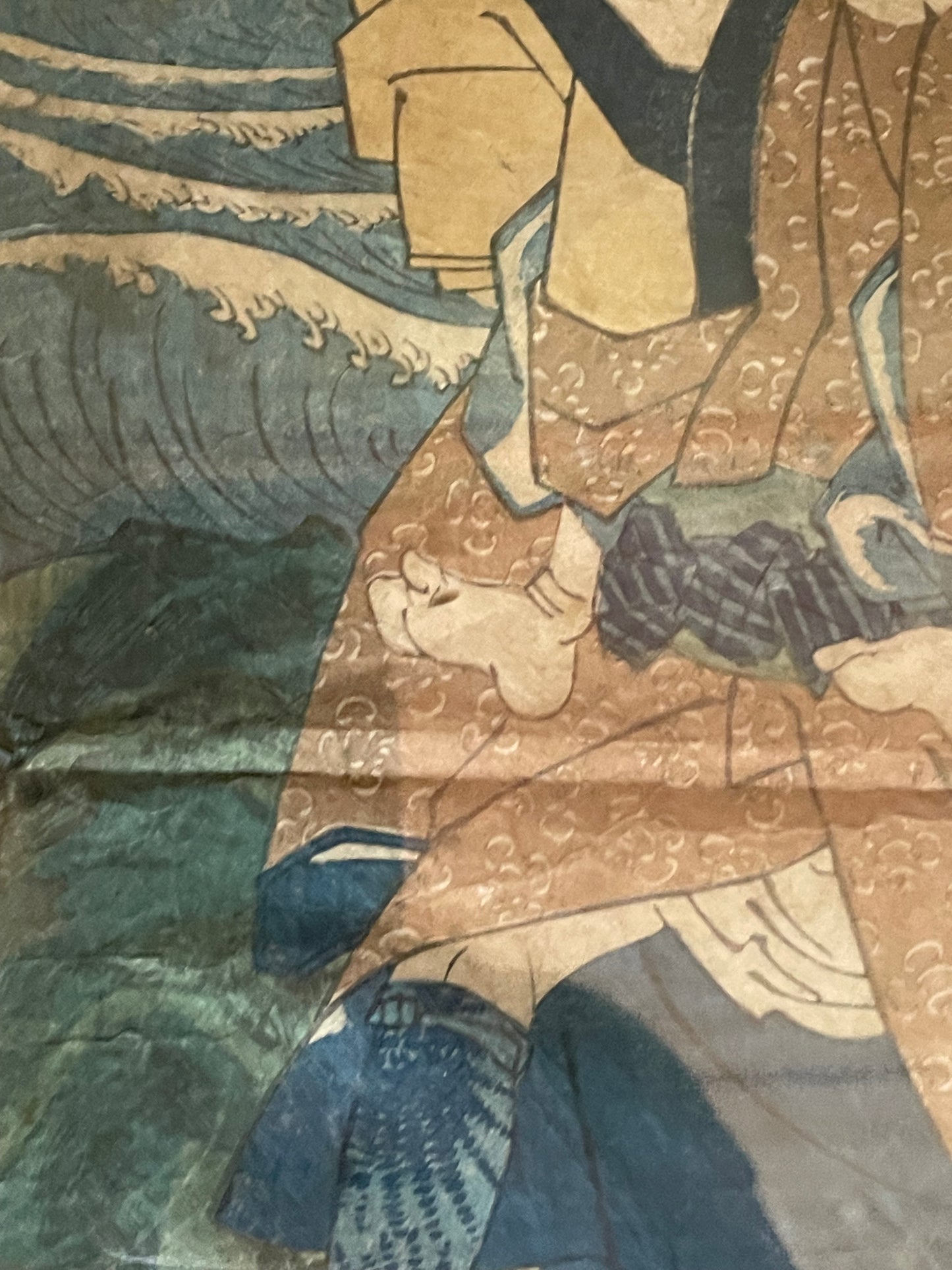 1833 Kabuki Scene by Utagawa Kuniyoshi 天保四年九月名残狂言 (Approximately 25X35) A3 Framed