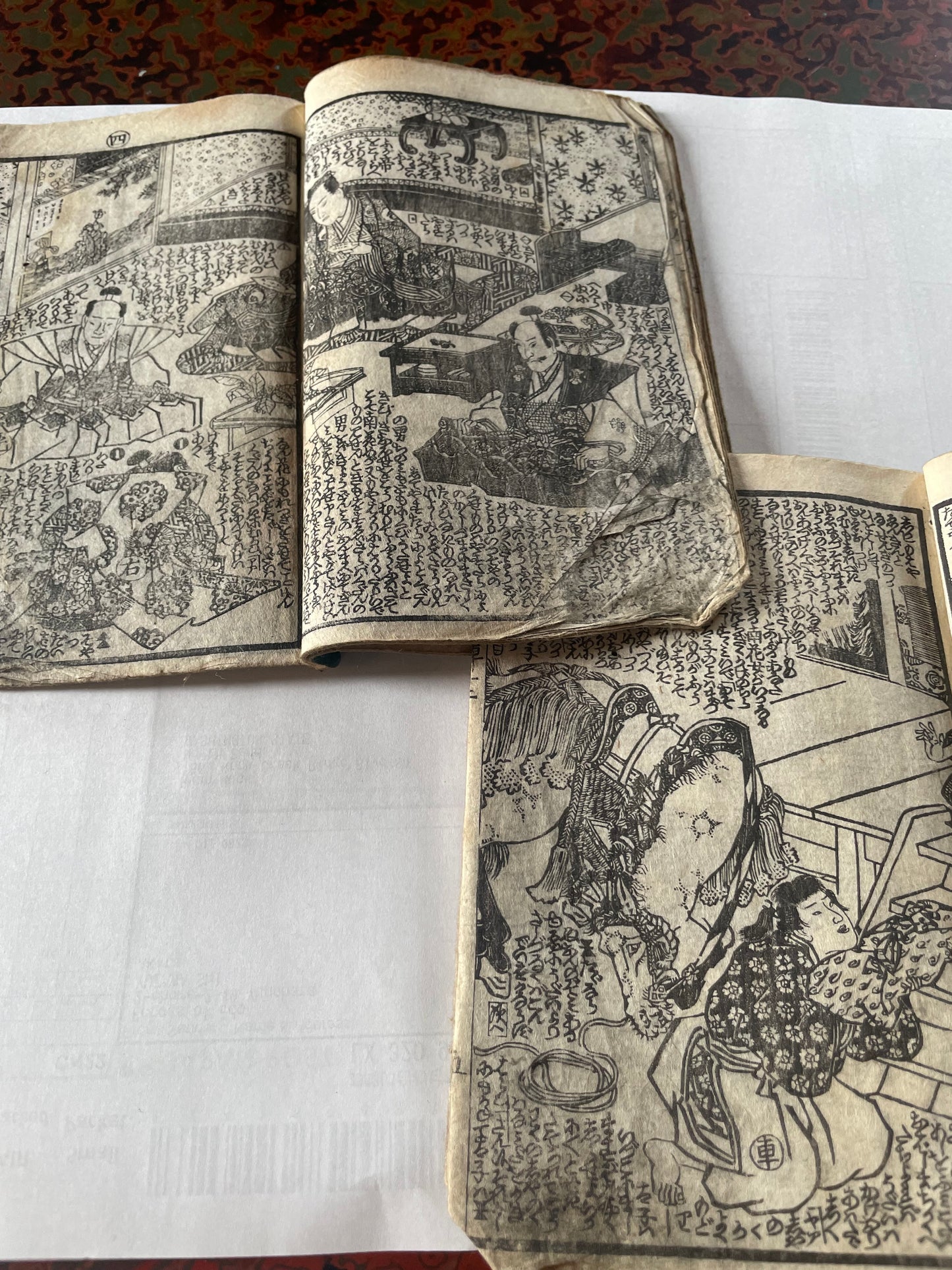 1845–1846 Utagawa Kunisada "Shaka Hassō Yamato Bunko" 釈迦八相倭文庫 2-Book Set