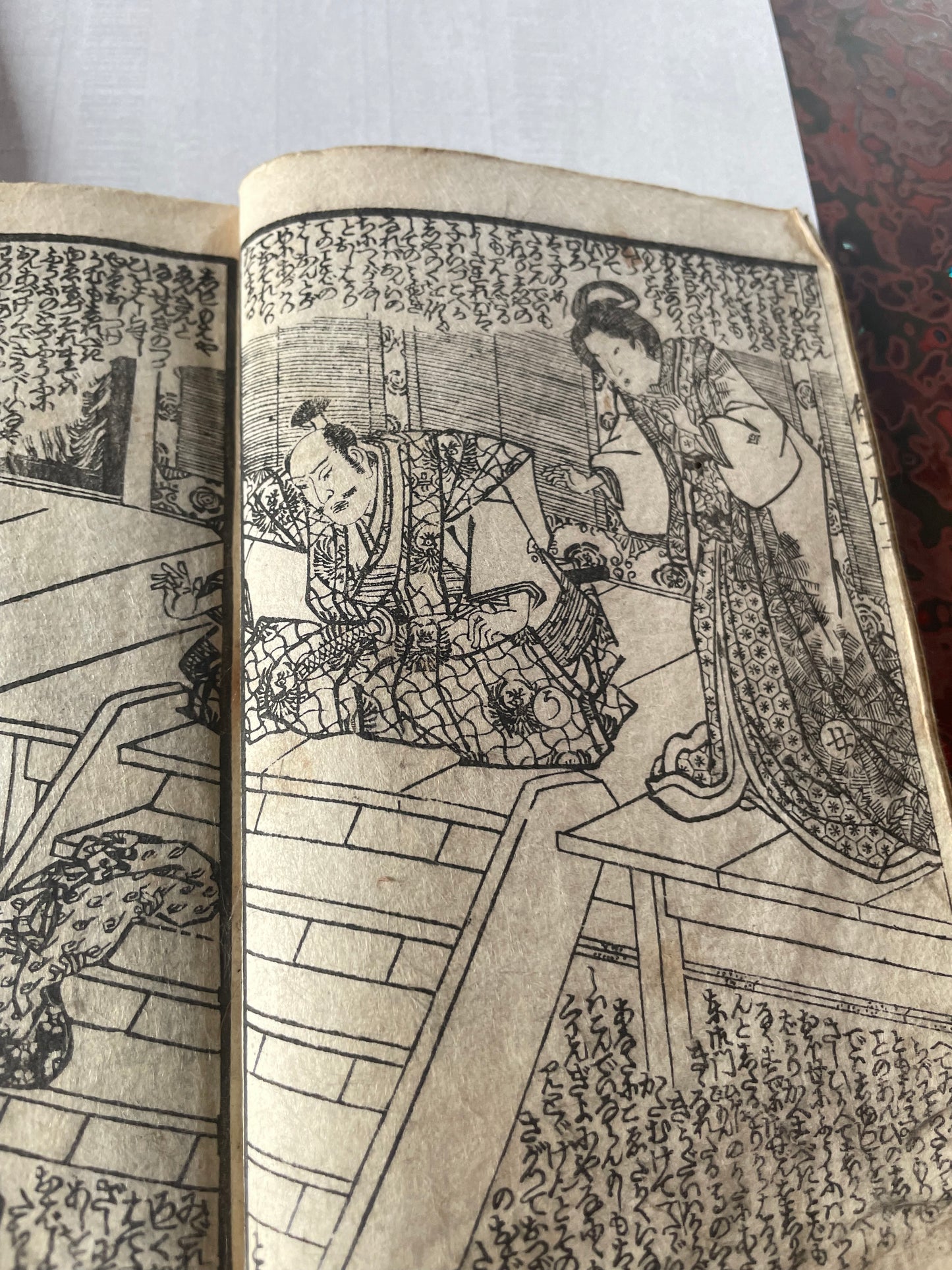1845–1846 Utagawa Kunisada "Shaka Hassō Yamato Bunko" 釈迦八相倭文庫 2-Book Set