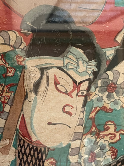1884 Kunichika Chūshingura Forty-Seven Rōnin 忠臣蔵 (Approx. 36 x 50 cm)