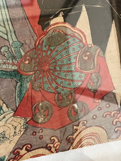 1884 Kunichika Chūshingura Forty-Seven Rōnin 忠臣蔵 (Approx. 36 x 50 cm)