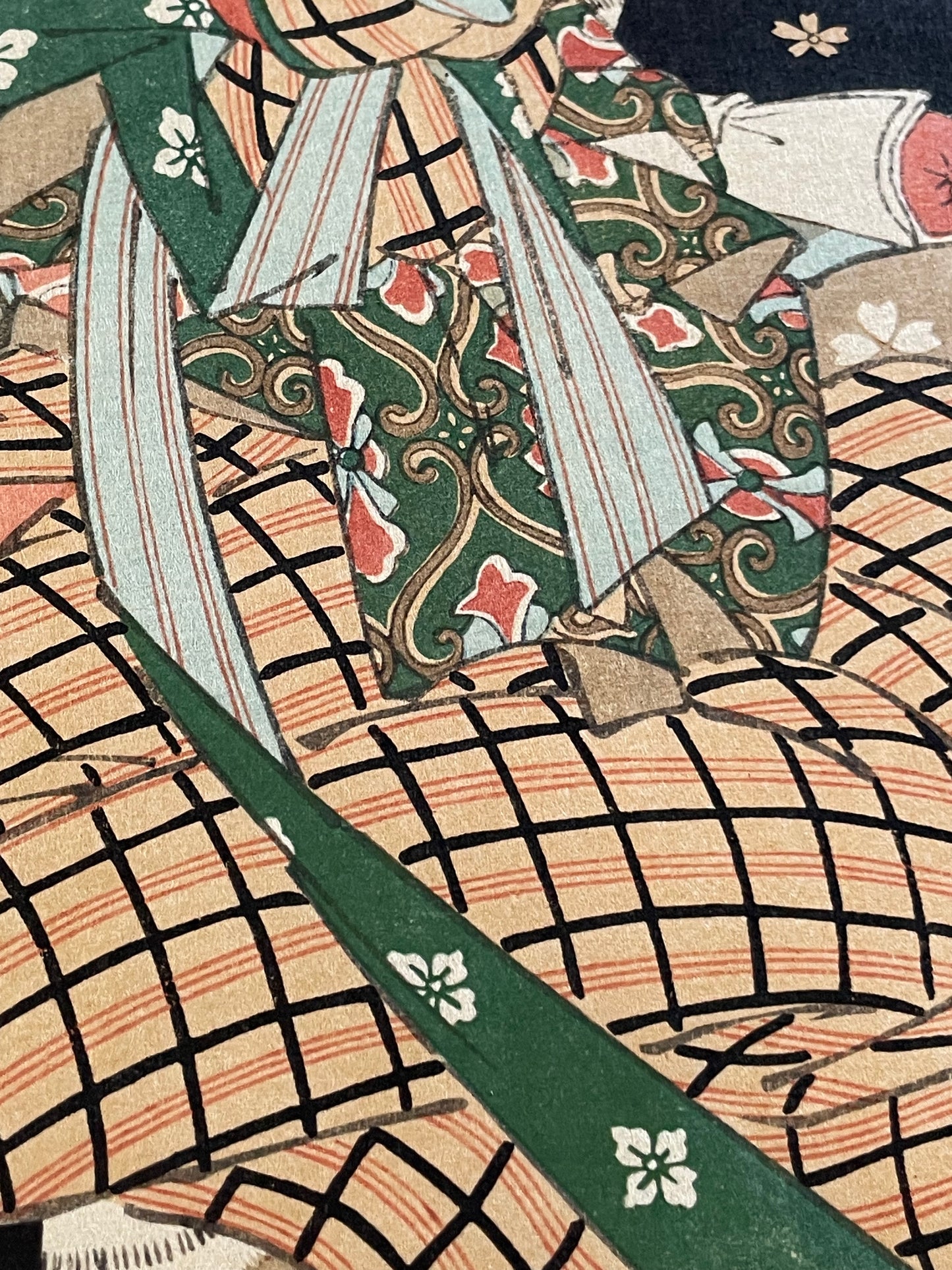1821-22 Ukiyo-e Eight Views of Figures, Inside and Outside by Utagawa Hiroshige (Approximately 25X47 CM)
