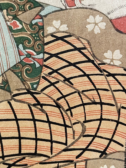 1821-22 Ukiyo-e Eight Views of Figures, Inside and Outside by Utagawa Hiroshige (Approximately 25X47 CM)