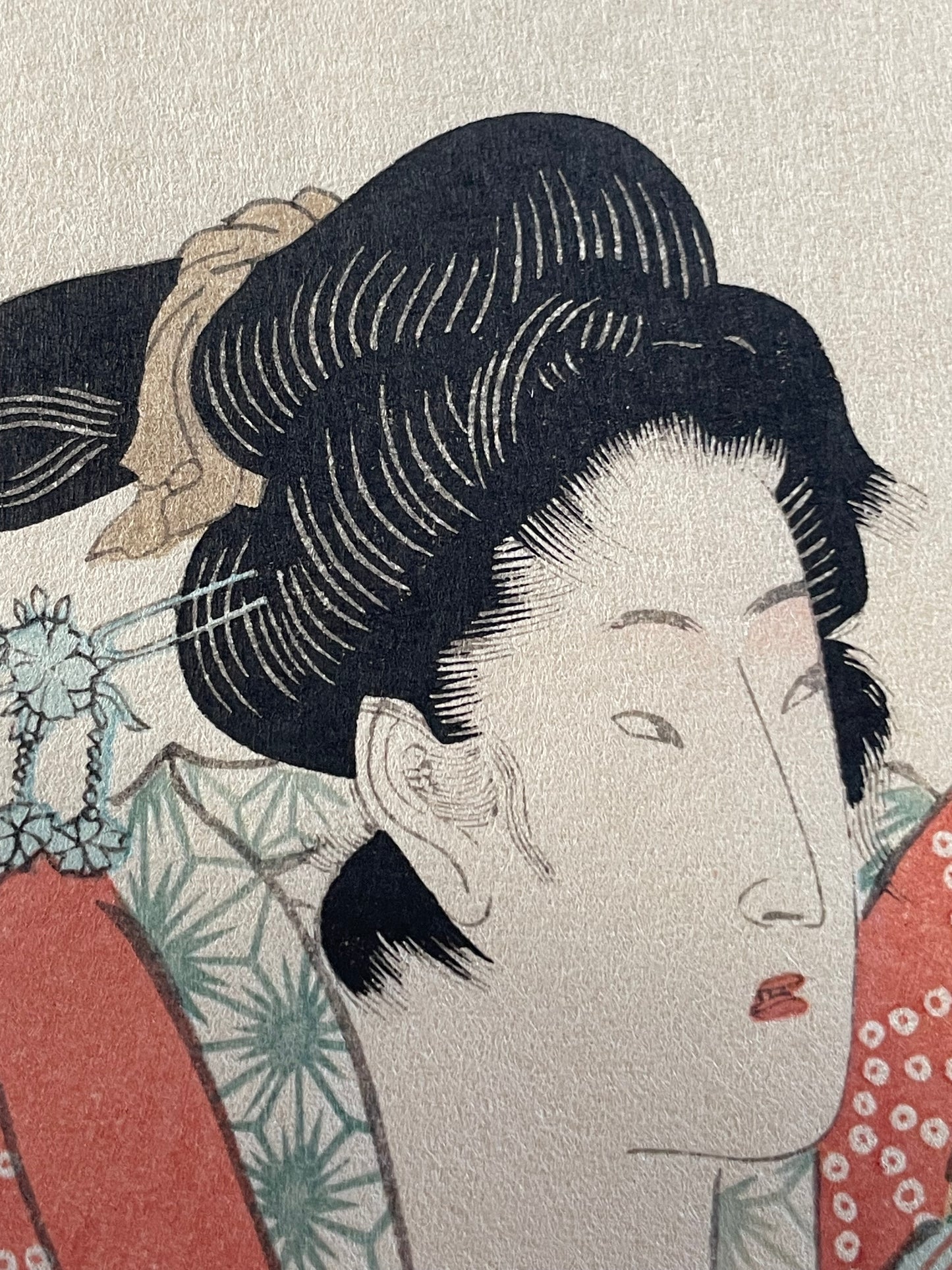 1821-22 Ukiyo-e Eight Views of Figures, Inside and Outside by Utagawa Hiroshige (Approximately 25X47 CM)