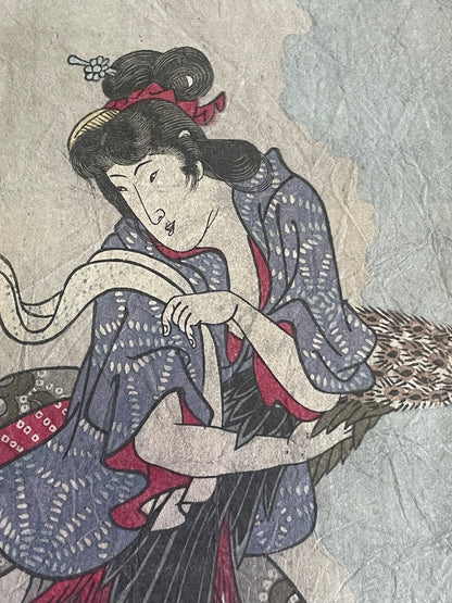 1845 Hagoromo Legend at Miho Bay – Ejiri Station, Tōkaidō Road by Utagawa Hiroshige