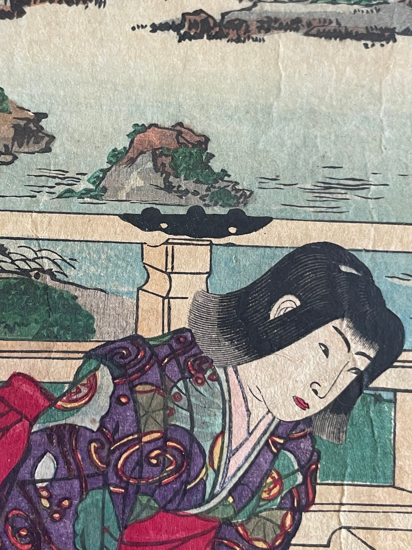 1884 The Nishi-Hachijō Villa – Scene from The Tale of the Heike by Toyohara Chikanobu