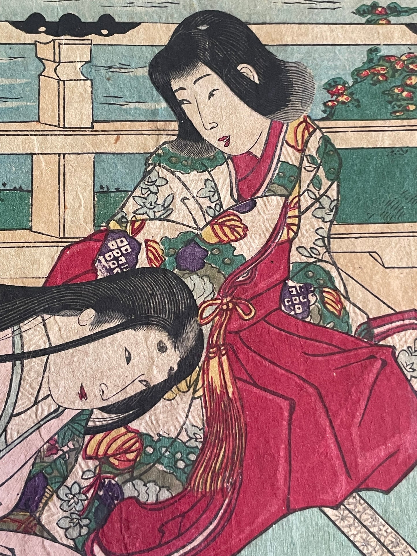 1884 The Nishi-Hachijō Villa – Scene from The Tale of the Heike by Toyohara Chikanobu