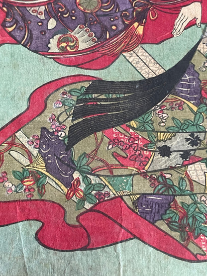 1884 The Nishi-Hachijō Villa – Scene from The Tale of the Heike by Toyohara Chikanobu