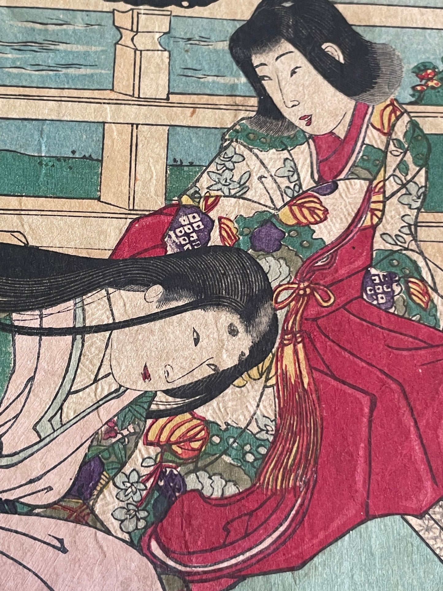 1884 The Nishi-Hachijō Villa – Scene from The Tale of the Heike by Toyohara Chikanobu