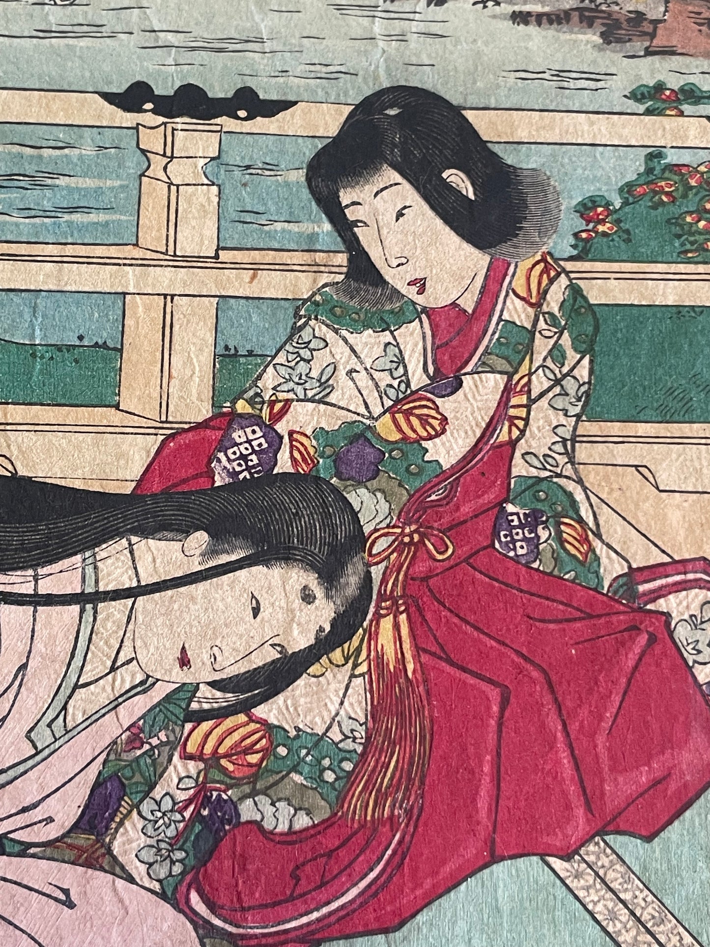 1884 The Nishi-Hachijō Villa – Scene from The Tale of the Heike by Toyohara Chikanobu