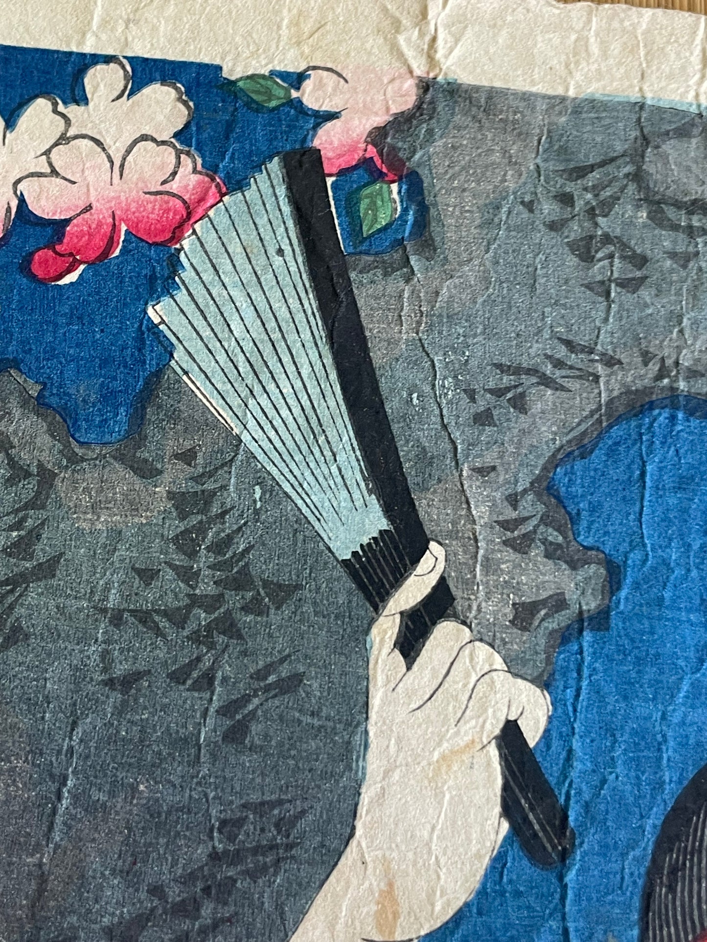 1883 Ukiyo-e Kabuki Actor Portrait – Ichikawa Sadanji I as Akushichi Byōei Kagekiyo by Toyohara Kunichika