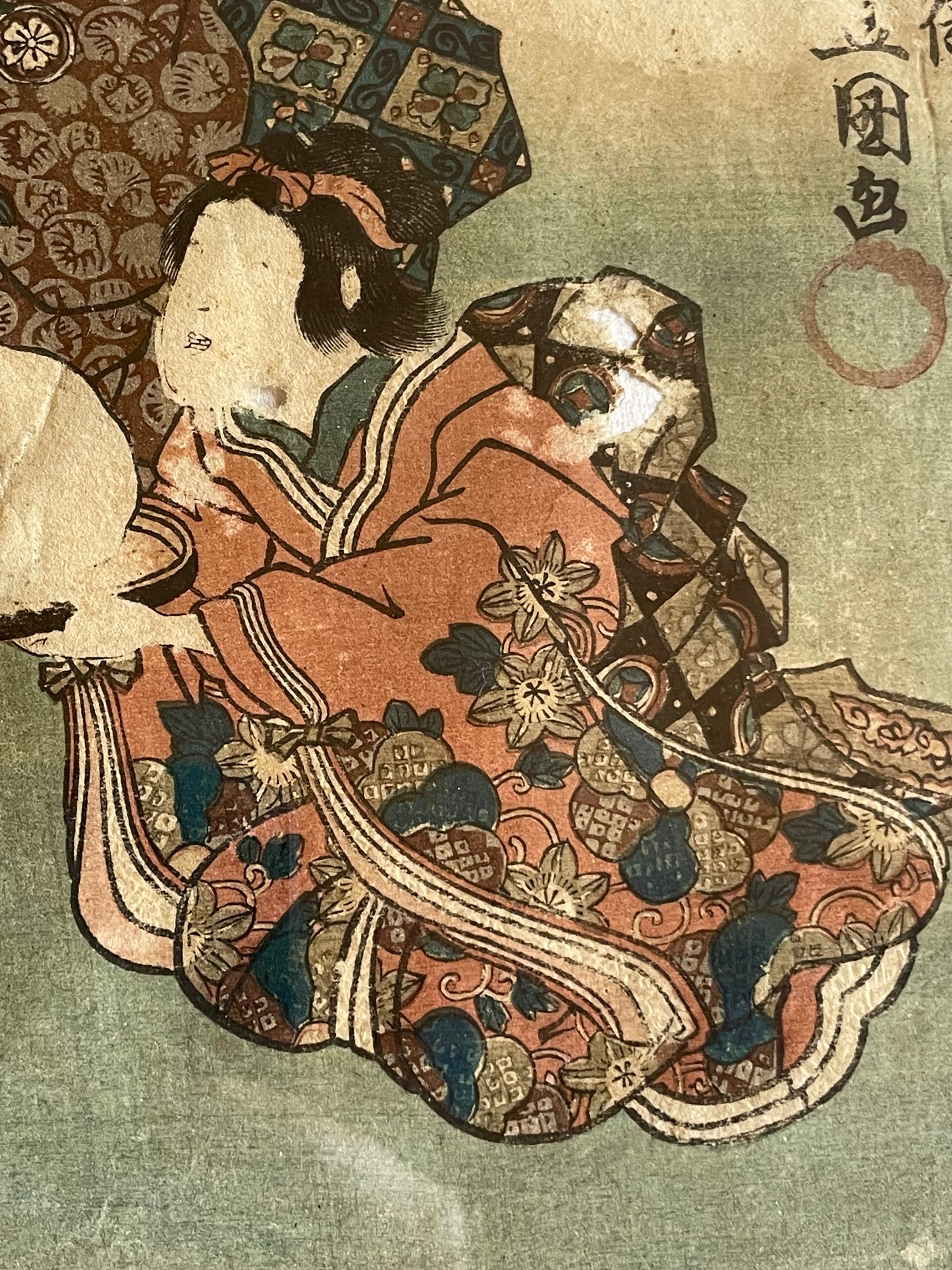 1828–1838  Domestic Life, Women and Children by Utagawa Kunisada (A3 Framed)