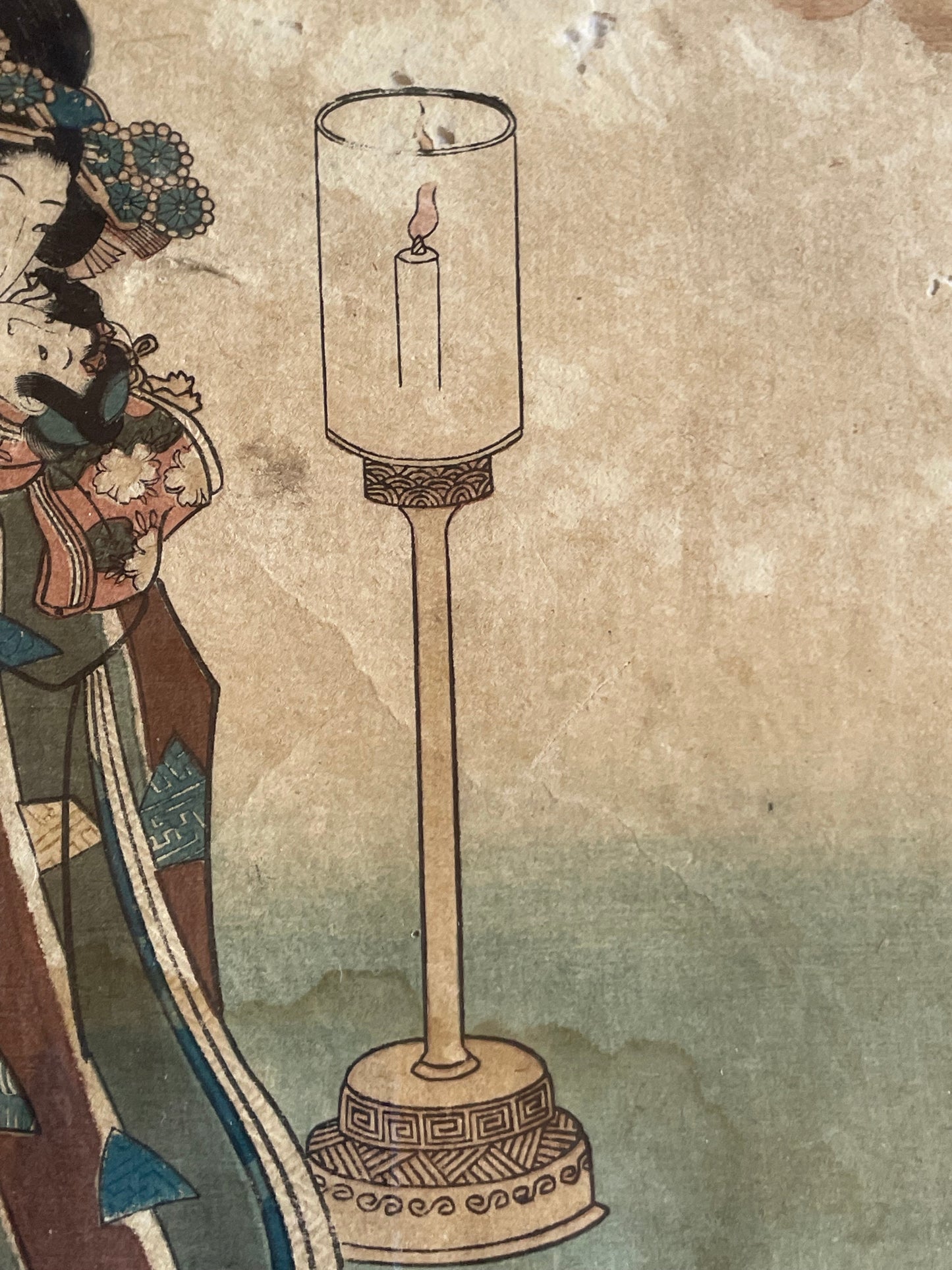 1828–1838  Domestic Life, Women and Children by Utagawa Kunisada (A3 Framed)