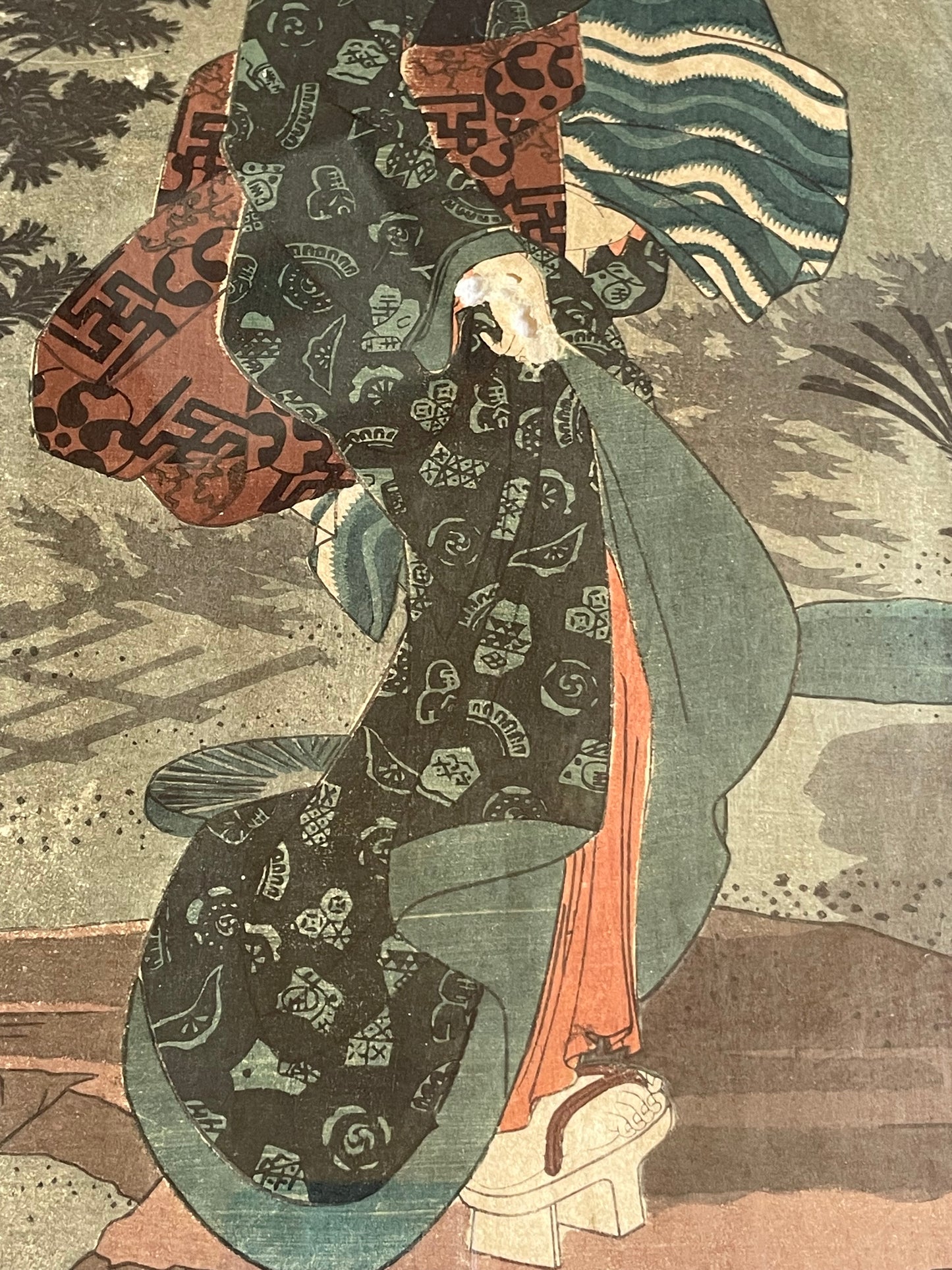 1828-42 Ukiyo-e Beauty Print by Keisai Eisan in New A3 Frame