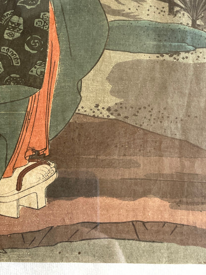 1828-42 Ukiyo-e Beauty Print by Keisai Eisan in New A3 Frame