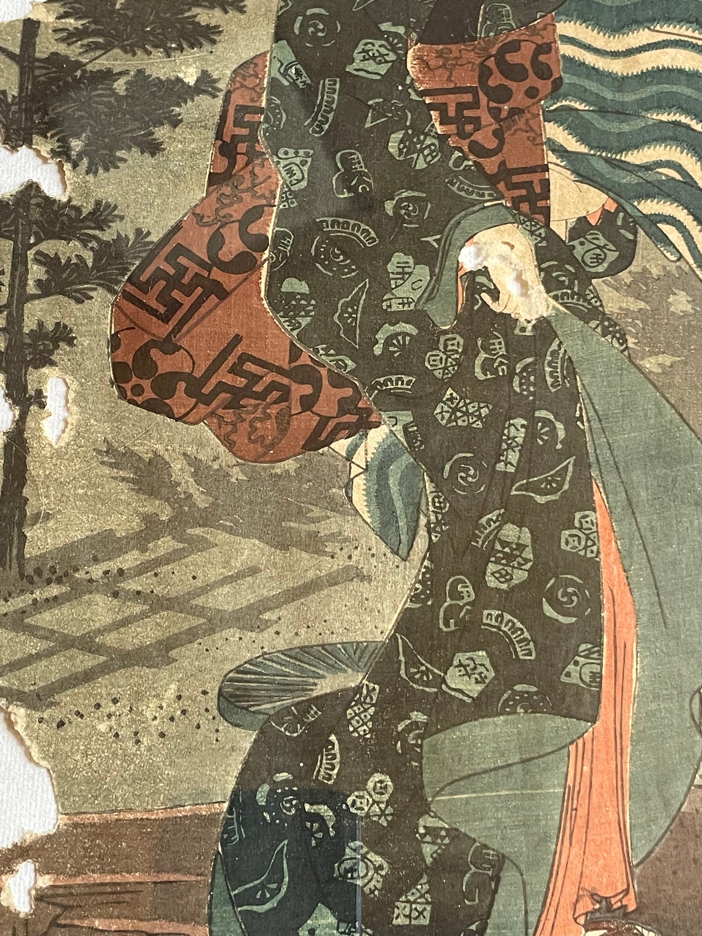 1828-42 Ukiyo-e Beauty Print by Keisai Eisan in New A3 Frame