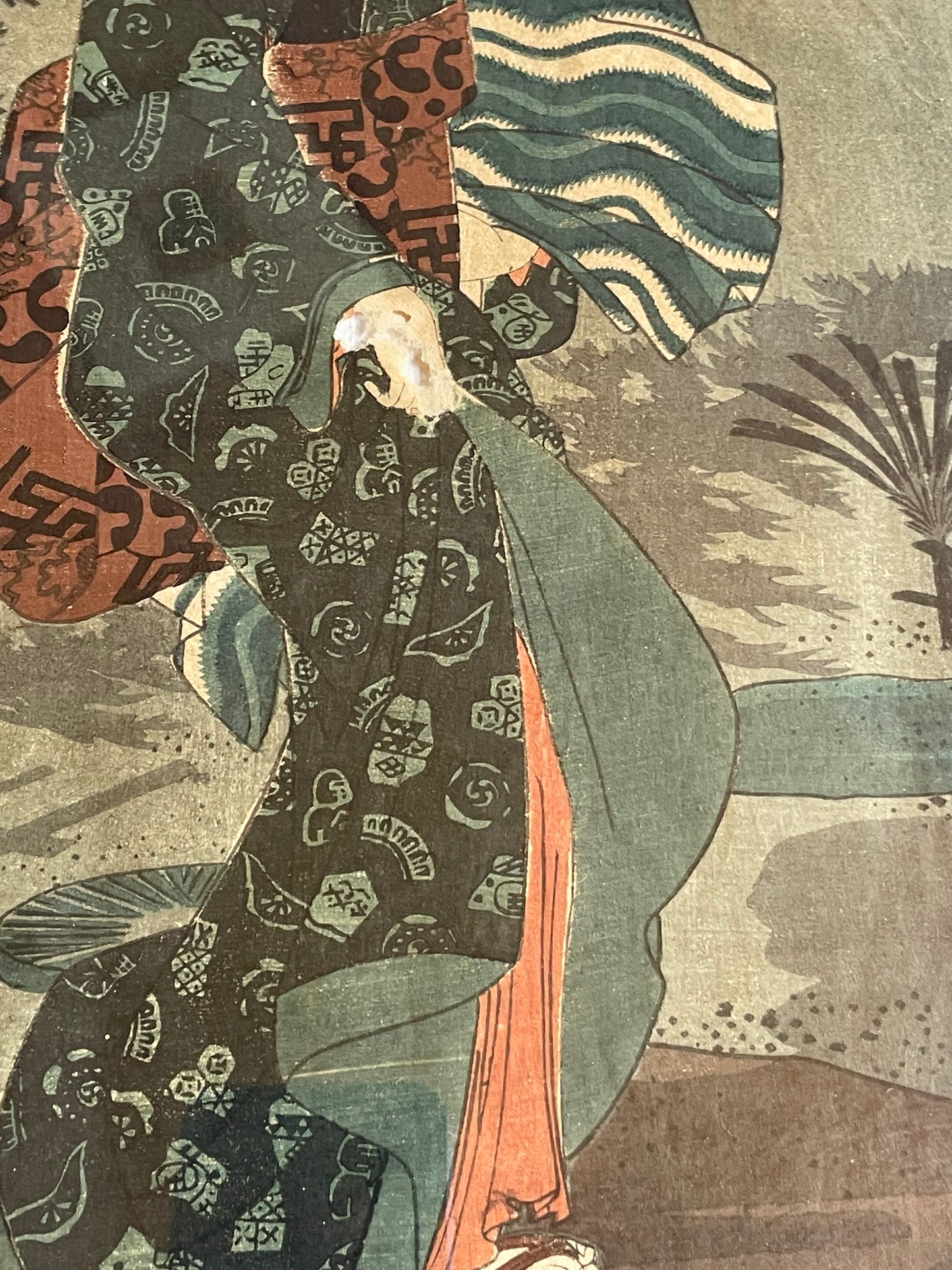 1828-42 Ukiyo-e Beauty Print by Keisai Eisan in New A3 Frame