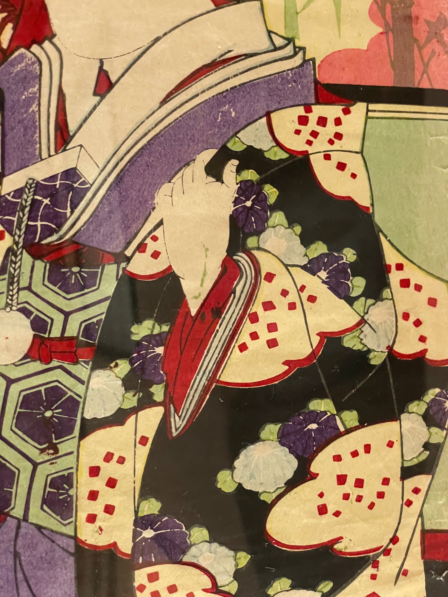 1880 Kabuki Diptych – Kamakura Sandaiki Featuring Onoe Kikugorō V by Toyohara Kunichika (In 2 New A3 Frames)