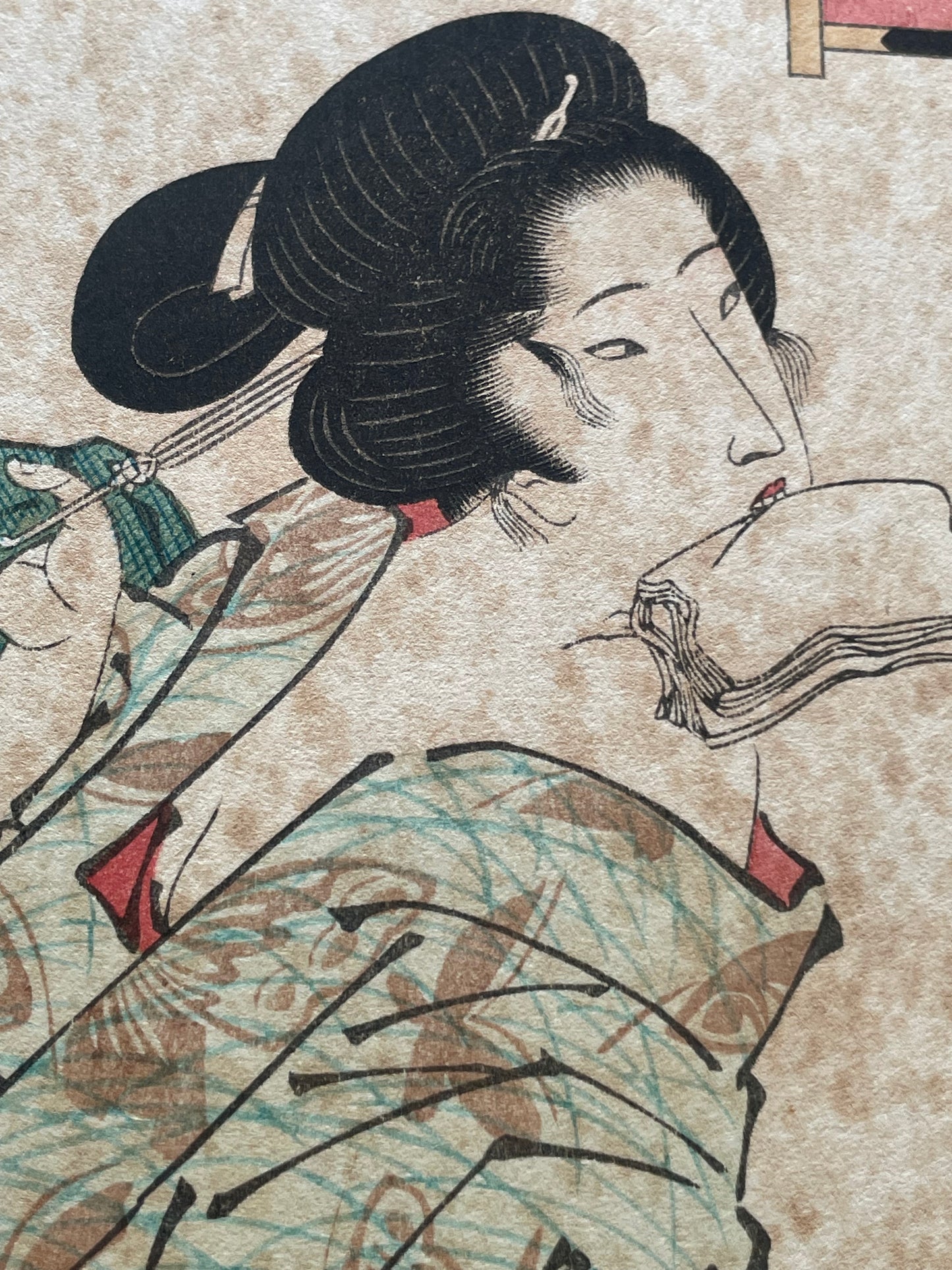 1830–1835 Shiba Kanasugichō – Summer Beauty After Bath (Bijin-ga) by Keisai Eisen (Approximately 40X28CM)