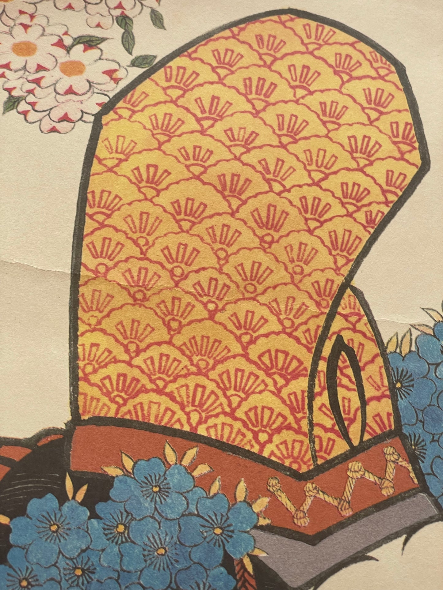 Showa 1950s Ukiyo-e Reprint Heian Court Geisha by Utagwa Kunisada (Approximately 34X52CM)