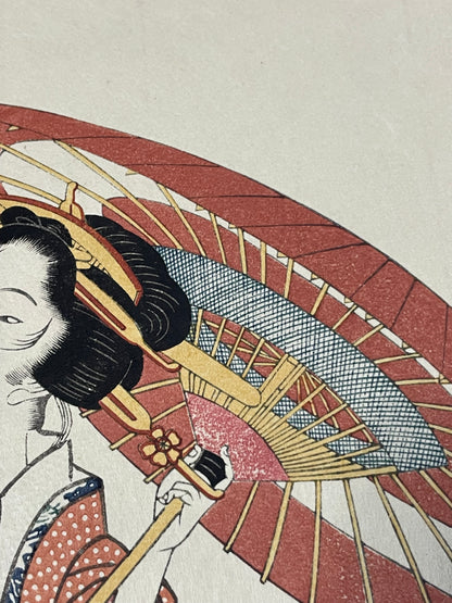 1930s Takamizawa Reprint of "Fūryū Keshō Mokufuku Kagami" by Isoda Koryūsai. (Approximately 30X40CM)