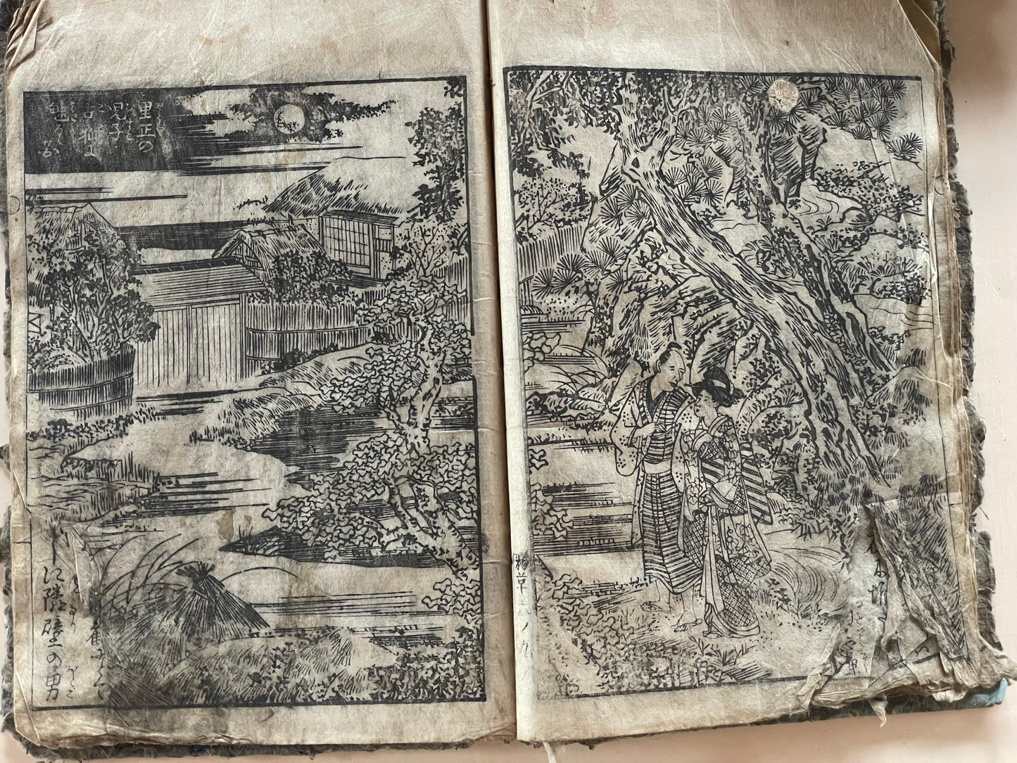 Edo 1808 Ehon Monogusa Tarō by Aikawa Minwa-Ukiyo-e Book