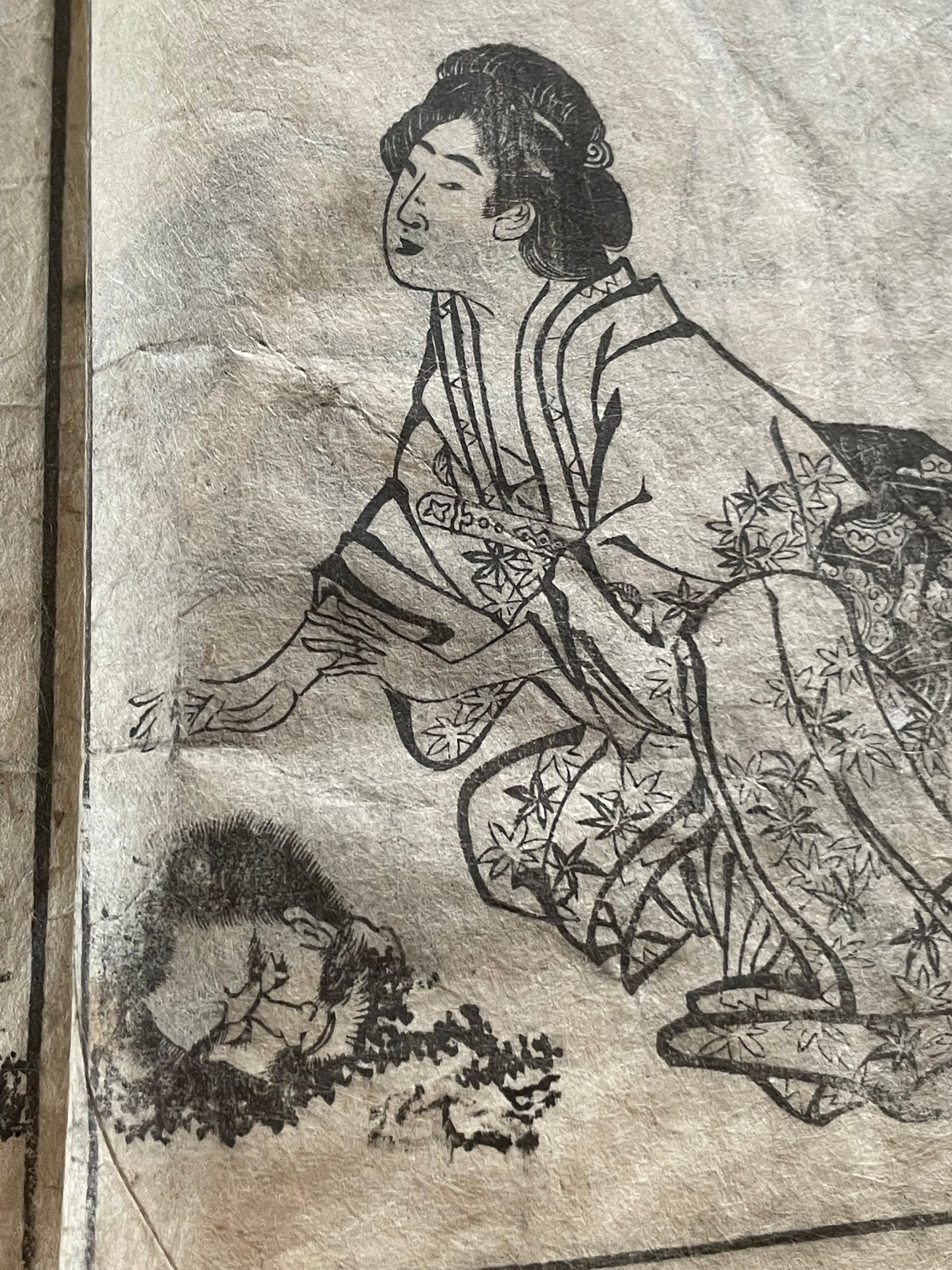 Edo 1808 Ehon Monogusa Tarō by Aikawa Minwa-Ukiyo-e Book