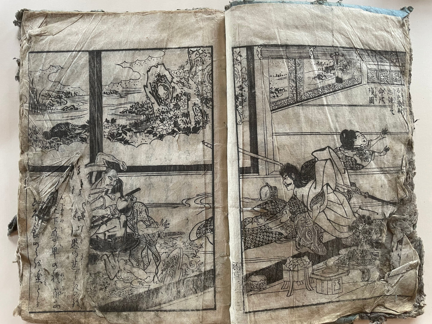 Edo 1808 Ehon Monogusa Tarō by Aikawa Minwa-Ukiyo-e Book