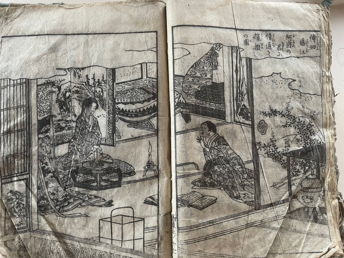 Edo 1808 Ehon Monogusa Tarō by Aikawa Minwa-Ukiyo-e Book